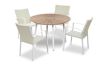 round polywood new table wicker stacking chairs